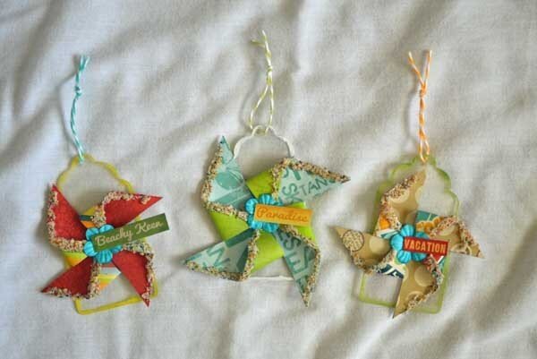 Sandy Pinwheels Tags *Clear Scraps Monthly Kit
