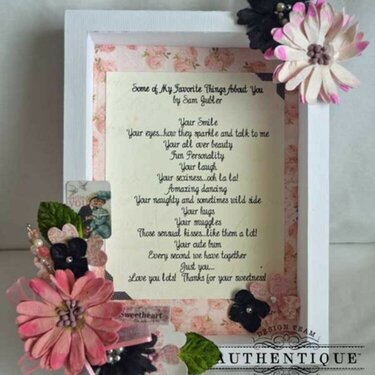 Lovely Shadow Box *Authentique*