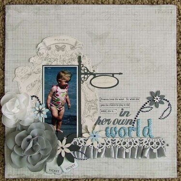 In Her Own World *Scrapbook Daisies November Kit*