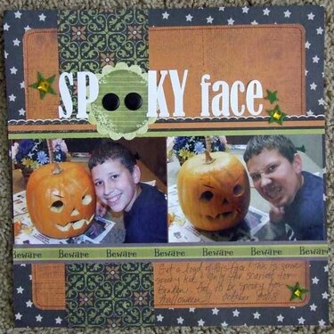 Spooky Face *Crop Addict October Kit*