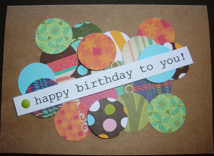 Circles Birthday Card