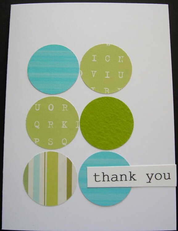 Circles Thank You Card