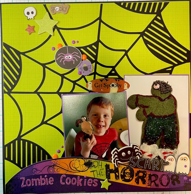 Oh the horror zombie cookies 