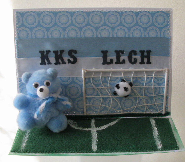 HANDMADE FOOTBALL BIRTHDAY CARD