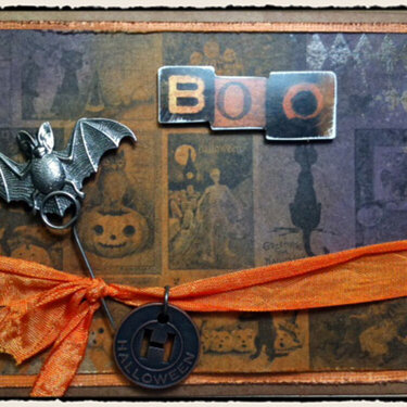 Tim Holtz Halloween Boo Card
