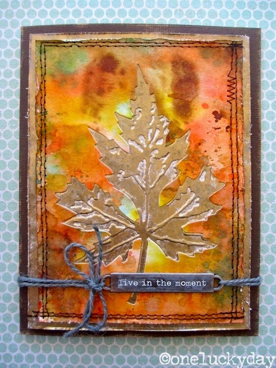 Layered Leaf Card by TH Media Team Member Paula Cheney