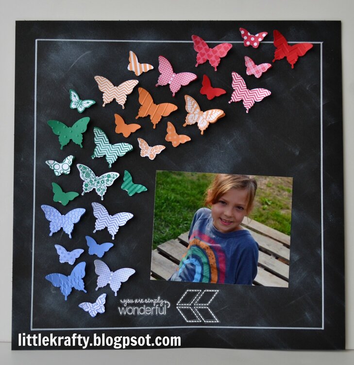Butterflies and Chalkboard