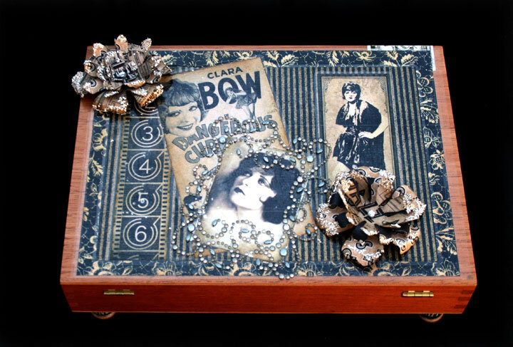 Clara Bow Altered Cigar Box