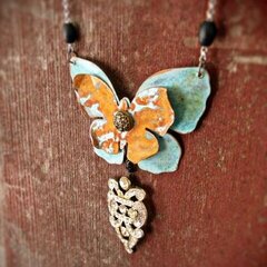 Graphic 45 Butterfly Necklace