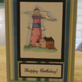 Lighthouse "Happy Birthday!" Card for OWH