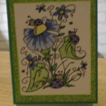 Green Ladybugs Card for OWH