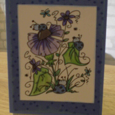 Blue Ladybugs Card for OWH
