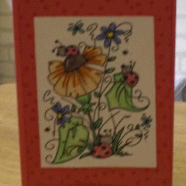 Red Ladybugs Card for OWH