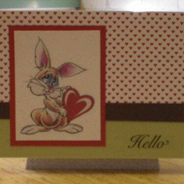Bunny &quot;Hello&quot; Card for OWH