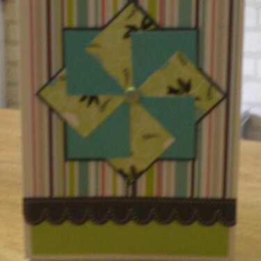 Green Pinwheel Card for OWH