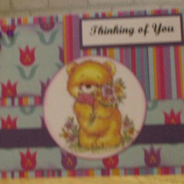 Teddy &quot;Thinking of You&quot; Card for OWH