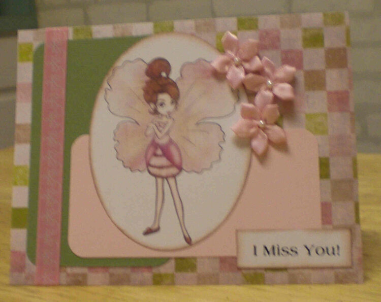 Fairy &quot;I Miss You!&quot; Card for OWH