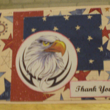 Bald Eagle &quot;Thank You&quot; Card for OWH