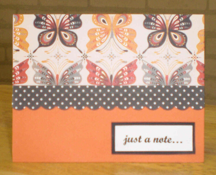 "Just A Note" Card for OWH