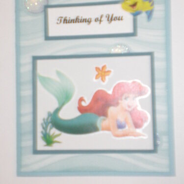 The Little Mermaid &quot;Thinking Of You&quot; Card for OWH