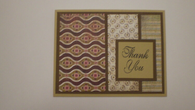 &quot;Thank You&quot; Card for OWH
