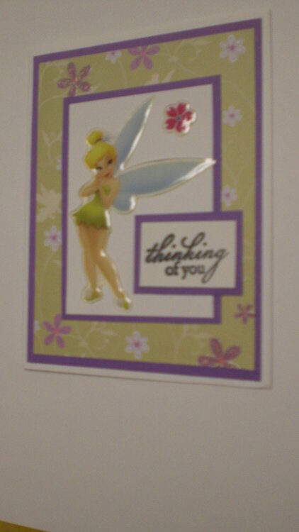 Tinkerbell &quot;Thinking Of You&quot; Card for OWH