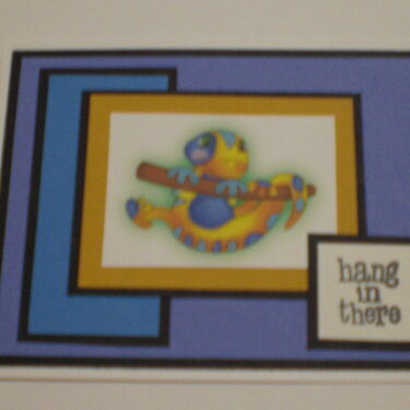Quirky Lizard &quot;Hang In There&quot; Card for OWH