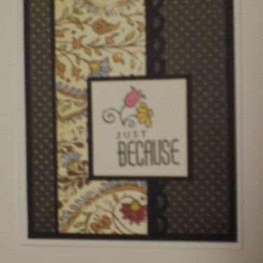 Floral &quot;Just Because&quot; Card for OWH