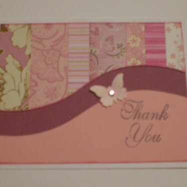 Pink &quot;Thank You&quot; Card for OWH