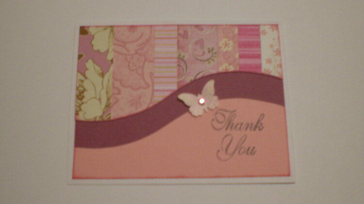 Pink &quot;Thank You&quot; Card for OWH