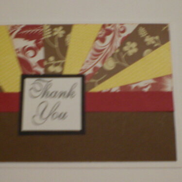 Starburst &quot;Thank You&quot; Card for OWH