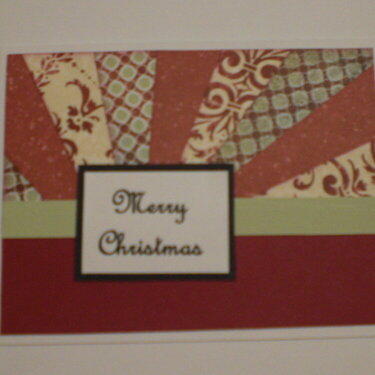 &quot;Merry Christmas&quot; Starburst Card for OWH