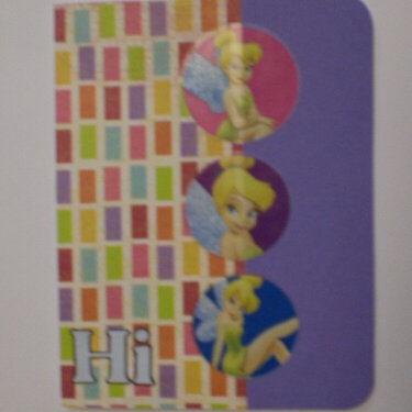Tinkerbell &quot;Hi&quot; Card for OWH