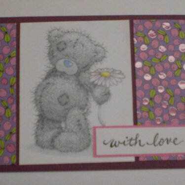 Tatty Teddy &quot;With Love&quot; Card for OWH