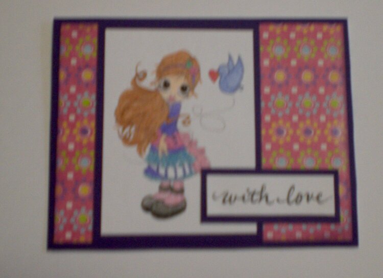 Little Girl &quot;With Love&quot; Card for OWH