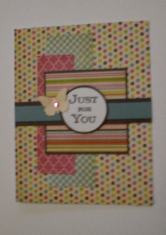 &quot;Just For You&quot; Card for OWH