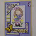 Spring Little Girl Card for OWH