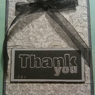 Embossed Thank You