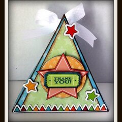 "3D Triangle Card" by Karen Taylor