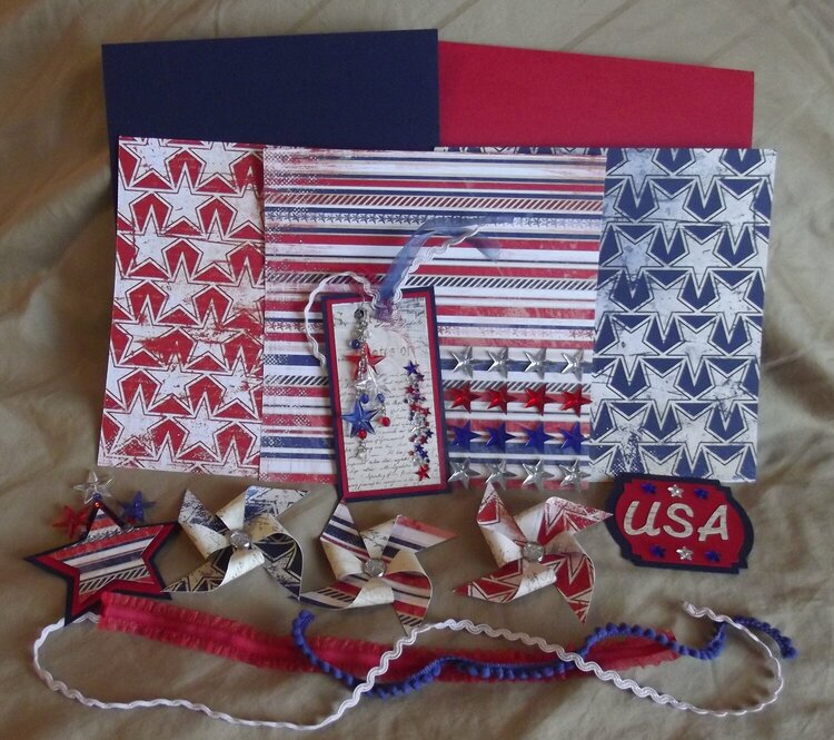 4th of July Page Kit