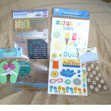 My June Envie Swap items for Summer&quot; sent to me by my friend Heather. TSM Heather!!