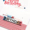 Happy Birthday Card-Red, Orange & Blue