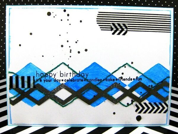 Argyle Birthday Card