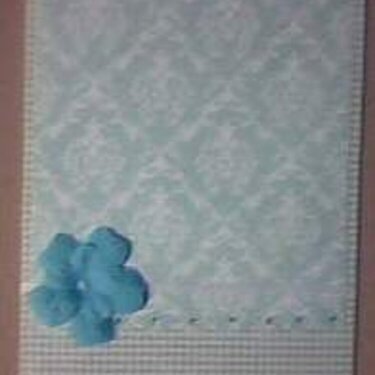 Blue damask