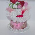 Valentines Heart & Lace Altered Ribbon Spool