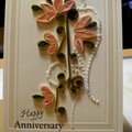 Quilled anniversary card
