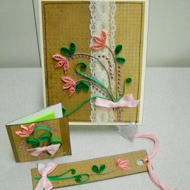 Quilled card set
