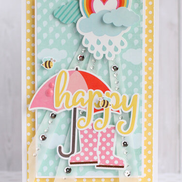 "Happy" card Carta Bella Paper