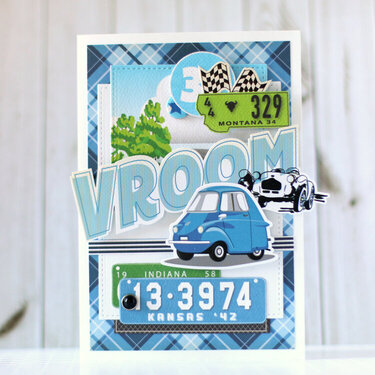 "Vroom" Birthday Card