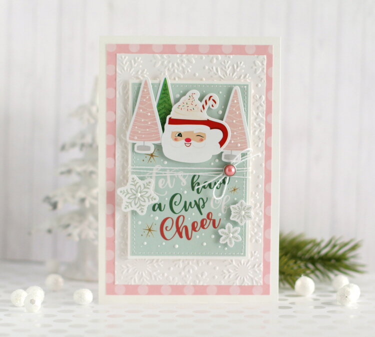 Pink Christmas card